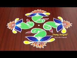 Parrot Rangoli Design With Dots New Year Special Kolam Designs 2019 New Year Sankranthi Muggulu 540 Youtube