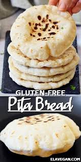 Bazlama is similar to naan and, in turkey, is often baked over an outdoor, wood fire. Gluten Free Pita Bread Easy Flatbread Recipe Elavegan Recipes
