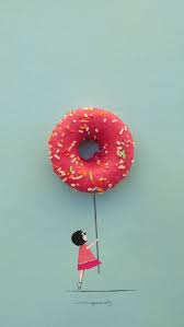Red Background Donut H5 Donut Art Donut Drawing Flower Art
