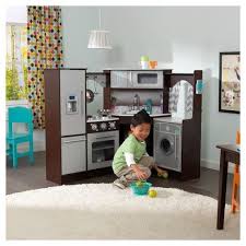 Kidkraft Ultimate Corner Play Kitchen With Lights Sounds Espresso Target Wooden Play Kitchen Kids Play Kitchen Play Kitchen Sets