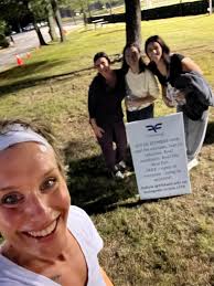 Fitness class at Bryant University