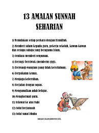 Amalan sunnah yang sering diabaikan. 13 Amalan Sunnah Seharian Pdf