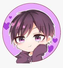 You can browse photos and videos of some of the sexiest anime girls of all time. Purple Hearts Sticker Boy Cute Kawaii Anime Cute Kawaii Chibi Boy Hd Png Download Transparent Png Image Pngitem