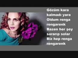Sertap Erener Rengarenk Karaoke Lyrics Youtube