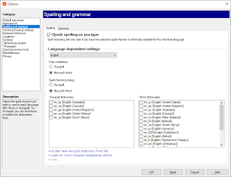 If you create text replacements, these behave the way you'd expect: Options Spelling And Grammar