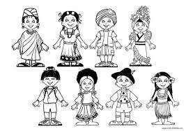 Download Or Print This Amazing Coloring Page Children Around The World Coloring Page Coloring Pages For Kids Coloring Pages New Year Coloring Pages