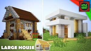 No matter what kind of home you're looking to create, you'll find. Minecraft Modern Vs Medieval Village Transformation Large House Youtube