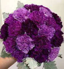 Bleiou colorful foam roses artificial flower wedding bride bouquet party (purple+white). Carnation Arrangements And Bouquet Ideas