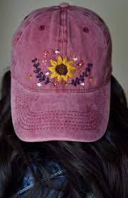 Pin By Malk Abu Dabous On Summer Vibes Embroidered Hats Hat Embroidery Embroidered Clothes