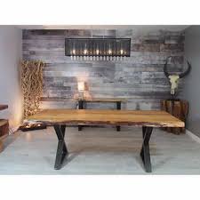 1 899 99 5 Zen Acacia Live Edge 213 4 Cm 84 In Dining Table With Black X Legs Costco Dining Table Live Edge Acacia Wood Dining Table