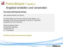 Posted on july 29, 2020 by. Praxis Beispiel 1 Block 1 Angebot Erstellen Und Winhotel