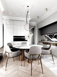 Modern Kitchen Design Kitchen Design For L Shaped Kitchen Design For L Shape Kitchen Design With Tiles Kitchen Desi In 2020 Luxury Apartments Interior Luxury Dining Room Luxury Dining