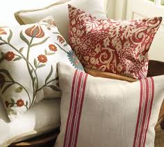 Farmhouse pillows diy project for beginners. Grainsack Stripe Decorative Pillow Cover Pottery Barn