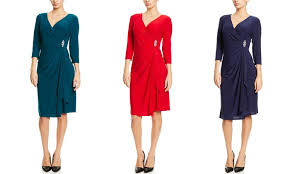 R M Richards Faux Wrap Cocktail Dress Groupon