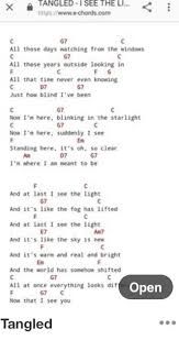 Tangled I See The Light Uke Guitar Chords In 2020 Ukelele Songs Music Chords Songs