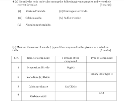 Ionic, molecular, or an acid (honors chemistry) write which type of compound it is, whether the compound is ionic, molecular, or an acid. 4 A Identify The Ionic Molecules Among The Chegg Com