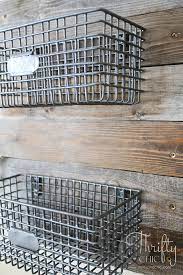 Only 2 available and it's in 2 people's carts. Diy Farmhouse Style Hanging Wire Baskets On Reclaimed Wood Farmhouse Style Diy Hanging Wire Basket Wire Baskets