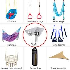 Ähnlich wie beim yoga ist auch hier das ziel, posen einzunehmen, die die muskulatur angenehm dehnen. Edelstahl Schwerlast Deckenhaken Premium Hangematten Haken 2 Schraube Fur Beton Holz Yoga Hangematte Stuhl Sandsack Wand Haken Decken Haken Traglast Bis 400kg