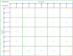 Printable 25 Square Football Pool Sheet Super Bowl Block Pool Template Landscape Football Pool Square Pool Pool