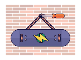 Instructions drill a hole at a suitable position on the wall. 3 Ways To Hang A Skateboard On A Wall Wikihow