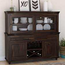 Where can i buy hutch sideboards and buffets? Oklahoma Farmhouse Traditional Rosewood Dining Room Buffet With Hutch