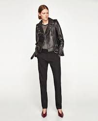 Zara Woman Leather Biker Jacket Stylish Jackets Leather Jackets Women Jackets Men Fashion