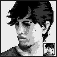 New pixel art self portrait for summer 2025.