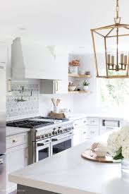 Rustic open plan kitchen with leather stools. My Kitchen Remodel Reveal Driven By Decor