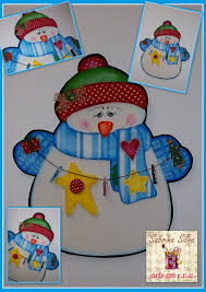 Muneco De Nieve En Goma Eva Moldes Manualidades