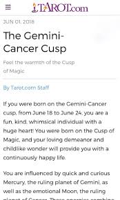 However, because us cuspers (i was born on the cusp of taurus and gemini) are influenced by two sunsigns, then our personalities will be a mix of both. Solange Knowles On Twitter