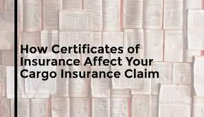 Import and export insurance considerations. How Do Certificates Of Insurance Affect Cargo Insurance Claims