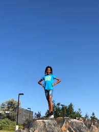 We had only gotten out of the car and already my daughter was running and  exploring the black rock.