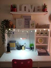 Micke Ikea Desk Decor For Teenager Girl Teenage Girl Bedroom Decor Study Room Decor Study Desk Decor