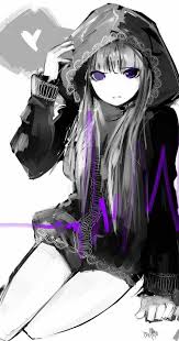 We hope you enjoy our growing collection of hd images. Black Hoodie Wallpaper Anime Girl Finger Heart Novocom Top