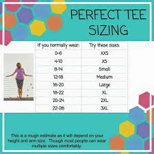 Perfect Tee Sizing Lularoe Sizing Perfect Tee Lularoe