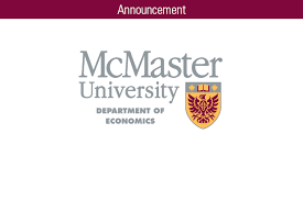 Department Of Economics Mcmaster University