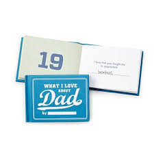 What I Love About Dad By Me Book This Pocket Sized Book Offers 50 Prompts To Tell Your Dear Old D Christmas Gift For Dad Funny Gifts For Dad Personalized Books