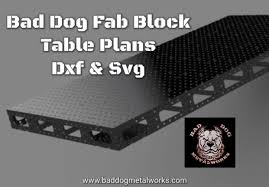 4 X 8 Bad Dog Fab Block Table Dxf Svg Welding Table Etsy In 2020 Welding Table Block Table Welding