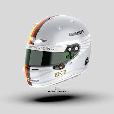 Sebastian vettel's helmet vettel was renowned for swapping his helmet designs for each race before regulations were introduced to deter drivers from changing lids consistently. Mark Antar Design On Twitter Following The News Of Sebastian Vettel S Move To Aston Martin F1 In 2021 Now Racing Point Here S A Helmet Design Concept I Put Together 3d Model