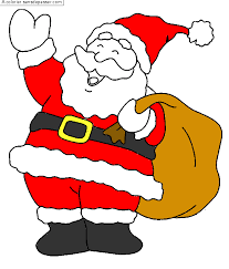 Imprimer ce dessin le coloriage est une activité très créative et relaxante. Dessin Colorie Pere Noel Et Sa Hotte Par Un Invite Sans Depasser