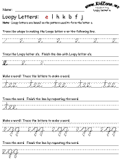 These cursive alphabet worksheets can be printed and used any time for extra practice! Cursive Writing