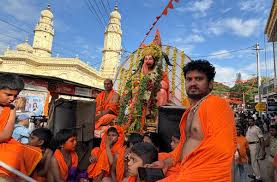 Hanuma jayanti procession organised by Hindu Jagran Vedike at Srirangapatna  - The Hindu