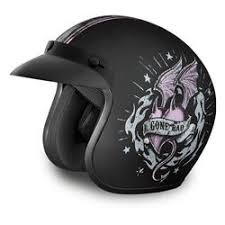 Ladies Motorcycle Helmets Good Girl Gone Bad Daytona Cruiser Womens Motorcycle Helmets Cruiser Motorcycle Helmet Motorcycle Helmets