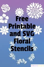 Free printable wall stencils, fabric and furniture stencils. Free Printable Flower Stencil Designs