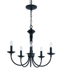 Trans Globe Lighting 9015 Bk Candle 5 Light 19 Inch Black Chandelier Ceiling Light