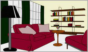 A Living Room Cartoon Living Room Modern Living Room Modern Living Room