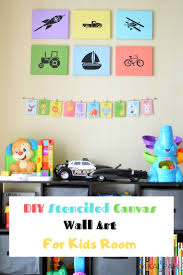 You could be a trained diy master or a complete diy beginner, and there will still be something for you to try. Vikalpah Diy Stenciled Canvas Art For Nursery Kids Room