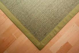 Erhältlich als läufer oder kompletten bodenbelag doch nicht nur das: Sisal Teppich Manaus Grun Mit Stoffbordure 034