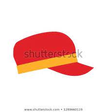 Snap Back Hat Modern Clothes Side View Sports Icon Classic Fabric Cap Isolated Vector Snap Backs Flat Illustration Snaps