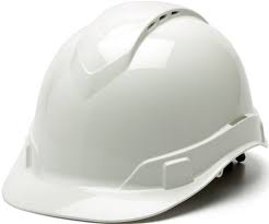 White Hard Hat Vented Type Safety Helmet Ridge Line Cap Style 4 Point Ratchet Hard Hat Hard Hats Best Hard Hat